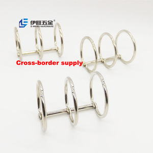 YIWANG Factory Metal <strong>Clips</strong> 2.5x30x40MM <strong>Silver</strong> Loose Leaf Binding Ring - Product Image 1
