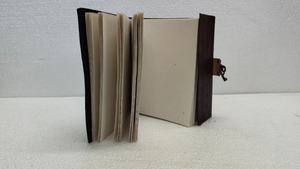 Custom Made Hand-Embossed Horse Double Dragon Leather <b>Journal</b> Natural Agate Stone Classic Vintage Handmade Writing Notebook - Product Image 3