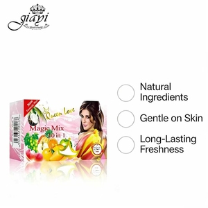 Jabón de Baño y Rostro Queen <span class=keywords><strong>Love</strong></span> Magic Mix 10 en 1 con Extractos de Frutas Naturales, Limpieza Suave, Hidratante, Iluminador y Refrescante - Product Image 2