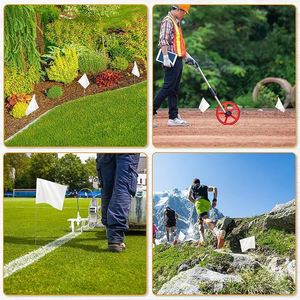 Petits marqueurs de jardin blancs pour l'irrigation et <span class=keywords><strong>la</strong></span> topographie des pelouses, pour usage domestique et professionnel, drapeaux de jardin imprimés UV - Product Image 3