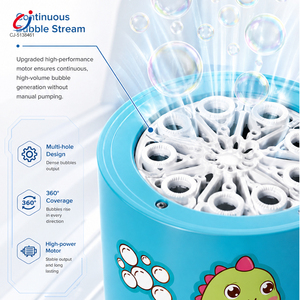 Chengji - Máquina de Burbujas Automática <span class=keywords><strong>El</strong></span>éctrica con Luz y Sonido, Juguetes de Burbujas para Fiestas Infantiles, Diversión al Aire Libre en <span class=keywords><strong>el</strong></span> Patio Trasero, Regalos de Verano - Product Image 3