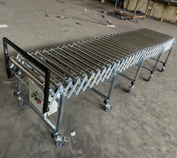 Remorque pour camion/citerne avec conteneur, système de convoyeur à roulettes flexible et extensible