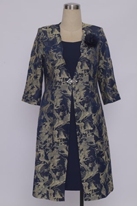 Traje de Dos Piezas para Mujer, Elegante Conjunto de Vestido y Chaqueta para la Iglesia, Bodas y Ocasiones Especiales - Product Image 5