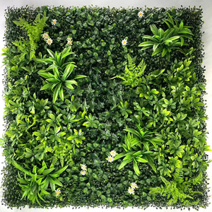 Mur de <span class=keywords><strong>gazon</strong></span> <span class=keywords><strong>artificiel</strong></span> résistant aux UV, tapis de plantes vertes mélangées, paysage vertical extérieur, haie pour <span class=keywords><strong>terrasse</strong></span> de restaurant, décoration de Pâques - Product Image 4