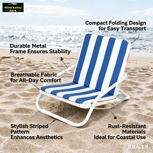 Ghế xếp dã ngoại Wind Valley Baby <span class=keywords><strong>Beach</strong></span>, chất liệu nhôm, di động, dùng cho công viên & khách sạn - Product Image 2