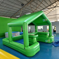 Bar gonflable personnalisé pour piscine, tente de bar gonflable, grande tente de bar aquatique gonflable avec toit pour divertissements en extérieur