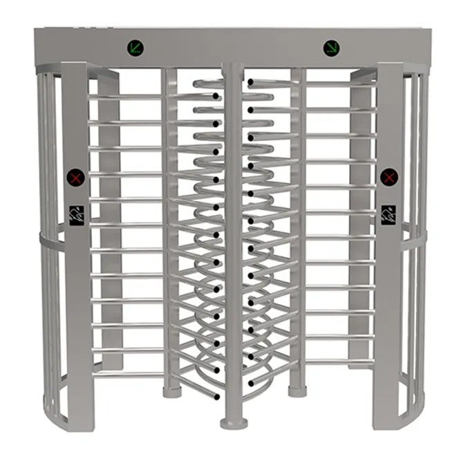 Htech meccanico Safty doppio tornello a tutta altezza barriere cancello automatico di controllo di accesso di sicurezza ruotare tornello pedonale