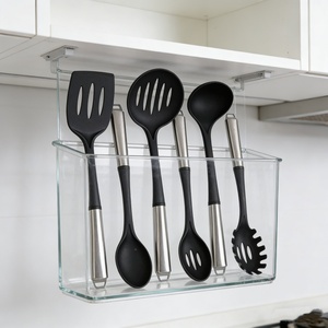 Ustensiles de cuisine haut de gamme, spatules, cuillères, outils de cuisine, manches en acier inoxydable, ensemble d'ustensiles de cuisine pour ustensiles de cuisson antiadhésifs - Product Image 6