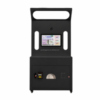 Imprimante portable noire mate à écran tactile avec appareil photo et Bluetooth pour impression instantanée, idéale pour la location en cabine photo lors de fêtes, événements et centres commerciaux