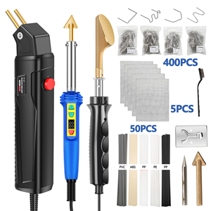 <span class=keywords><strong>Soldador</strong></span> Eléctrico para Reparación de Plástico de Parachoques de Automóviles, <span class=keywords><strong>100W</strong></span>, 110V/220V, con Punta Plana y Cuchilla de Alisado - Product Image 1