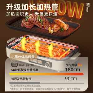 กระทะย่างไฟฟ้าหมีน้อย DKL-Y15C1 1201W-1500W ควบคุมอุณหภูมิได้ สำหรับใช้ในบ้าน - Product Image 2