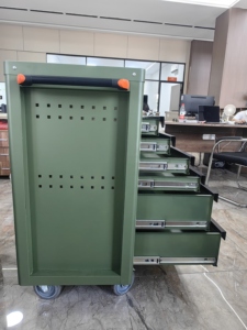 2025 Yeni Tasarım Endüstriyel Oto Tamir Alet Setleri Özelleştirilebilir OEM Garaj Depolama Metal Alet Dolabı/Arabası/Kutusu/Atölye Arabası - Product Image 3