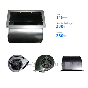 Ventilateur centrifuge de refroidissement à roulement à billes en plastique OEM/ODM pour D2D146-AA02-22 230V AC 280W 146mm 2700RPM - Product Image 2