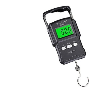 เครื่องชั่งน้ำหนักแบบพกพาคุณภาพดีสำหรับขายส่ง ชาร์จผ่าน USB ได้ รับน้ำหนักได้ 75 กก. แบบดิจิตอล พร้อมตะขอ สำหรับเดินทาง ตกปลา และชั่งพัสดุ - Product Image 5