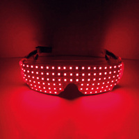 Lunettes à obturateur LED futuristes Neon Nightclub Performance Props Luminous Space Robot Goggles Window-Shades Glasses for Party