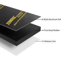 JUNPAI 2mm Araba Ses Yalıtım Matı Bütil Sönümleme Levhası Kendinden Yapışkanlı Özel Boyut Tam Set Kapsama Alanı 5 Yıl Garantili Gürültü Önleyici