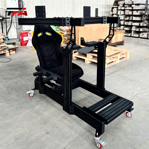 Alta qualità profilo in alluminio Racing sedile della cabina di pilotaggio per Immersive VR simulatore di <span class=keywords><strong>auto</strong></span> di movimento Sim Racing guida intrattenimento sportivo - Product Image 1