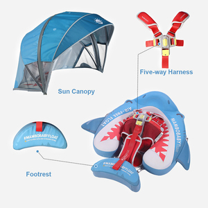 Flotador de Bebé Mambobaby 3D Air-Free con Diseño de Tiburón, Flotador de Piscina para Bebés No Inflable - Product Image 6