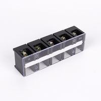 Bloque de Terminales Fijo de Alta Corriente TC STB-1005, Caja de Distribución con Conexión por Tornillo, Bloque de Terminales de 5 Polos, 100A, 600V, Conector de Cables
