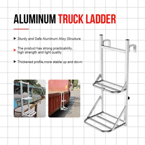 공장 직접 고객 알루미늄 모바일 트럭 탑승 사다리 두꺼운 알루미늄 등반 다기능 사다리