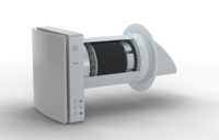 WiFi 97% Système HRV haute efficacité Ventilation à faible bruit Unité d'air frais avec récupération de chaleur Utilisation de la salle Capteur de CO2 facile à installer
