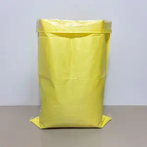 PE liner ultrasonic sewing top 50lb plastic pp woven sacks 25 kilos 50 kg bolsos 30kg new empty rice bags for sale