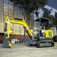Excavatrice sur chenilles multifonctionnelle pour tranchées et terrassement 3,5 tonnes 2,5 tonnes 1,8 tonnes CE EPA EURO 5 pour ferme et jardin