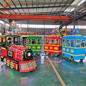 <span class=keywords><strong>Tren</strong></span> sin rieles <span class=keywords><strong>de</strong></span> 24 plazas, <span class=keywords><strong>tren</strong></span> <span class=keywords><strong>de</strong></span> paseo para parque <span class=keywords><strong>de</strong></span> atracciones, 4 <span class=keywords><strong>vagones</strong></span>, turismo sin rieles al aire libre, paseo eléctrico para niños - Product Image 3