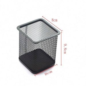 <b>Office</b> Desktop Wire Metal Mesh square Cup Bin Desk Pen Pencil Holder Organizer - Product Image 4