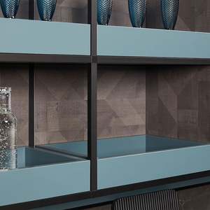 OPPEIN-tienda azul marino En Foshan, caja De Cocina De gran isla, acrílica, desmontable - Product Image 5