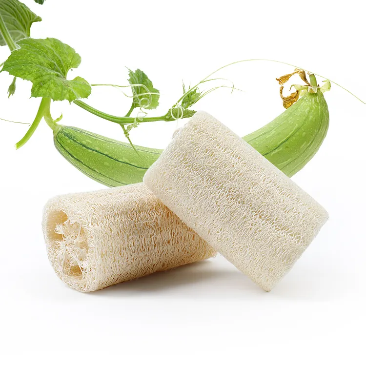 Loofah Natural Exfoliating Biodegradable Loofah Sponge Cellulose Natural Shower Sponge Scrubber For Kitchen Bathroom