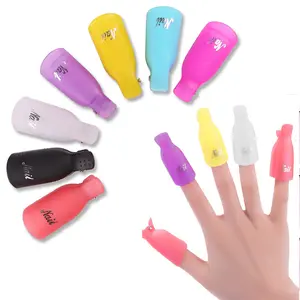 Großhandel Kunststoff Nail Art Clips UV Gel Polish Entferner Wrap Tool Flüssigkeit zum Entfernen von Lack Maniküre Werkzeuge