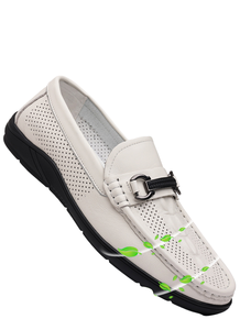 รองเท้าหนังระบายอากาศสไตล์ใหม่ฤดูร้อนรองเท้าขับรถรองเท้าลำลองรองเท้าผู้ชายขนาด38-43 - Product Image 3