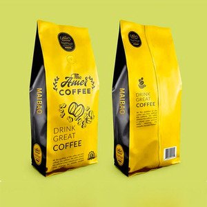 Sac de café arabe étanche à l'humidité personnalisé avec valve et fermeture à glissière fournisseurs de sac d'emballage de pochette de café debout refermable aux EAU - Product Image 5