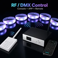 Bracelets lumineux télécommandés pour concerts, éclairage LED RGB multicolore, accessoires de fête, bracelet LED