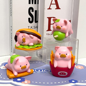 Figurine en PVC de <span class=keywords><strong>cochon</strong></span> <span class=keywords><strong>gourmet</strong></span> kawaii de 4 à 8 cm, jouet de dessin animé anime - Product Image 4