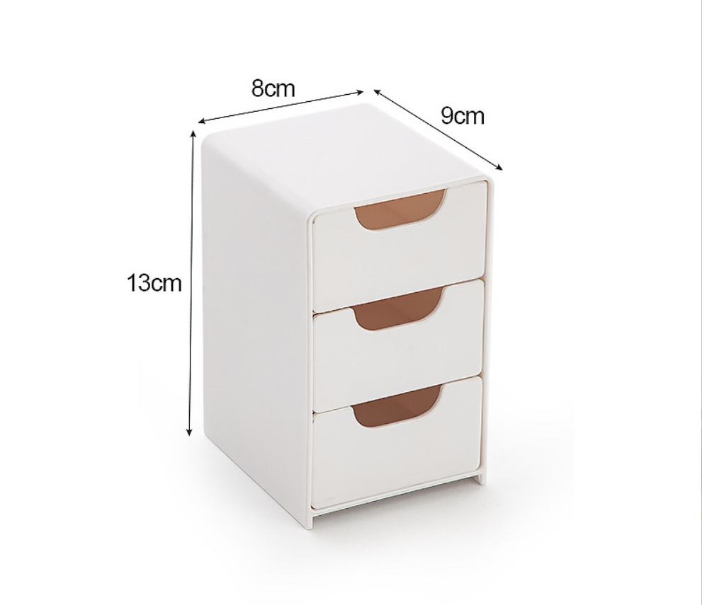 Three-layer makeup box