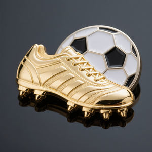 Fabbrica all'ingrosso Custom in <span class=keywords><strong>particolare</strong></span> stili di scarpe da calcio smalto per spilla in metallo Souvenir sublimazione distintivo Pin per i regali - Product Image 3