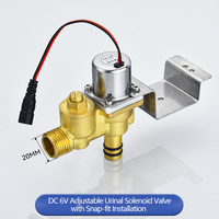 HLK haute qualité cuivre matériel capteur DC 6V réglable urinoir électrovanne sans contact automatique toilette Valve eau hôtel