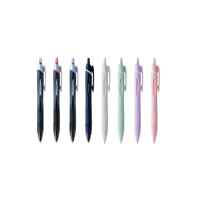 Stylo bille rétractable Uni Mitsubishi JETSTREAM SXN-150-38 à encre huileuse à faible viscosité 0,38 mm, 9 couleurs disponibles, en plastique, pour l'école