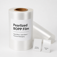 Film BOPP Nectar Mat Perlé pour Emballage de Boîtes, Emballage de Gâteaux, Impression, Film de Laminage Thermique Brillant, Film de Laminage à Froid