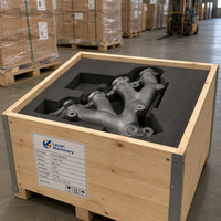 Collecteur d'échappement en fonte ductile SiMo sur mesure, résistant à la chaleur, pour camion lourd, usiné avec précision par CNC, à sorties multiples