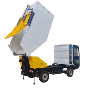 Camión de Basura Eléctrico de Cuatro Ruedas con Cargador Trasero, Recolector de Residuos Pequeño para Uso Comunitario - Product Image 5