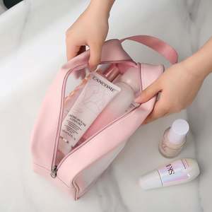 Large <b>Waterproof</b> Transparent PVC Cosmetic <b>Bag</b> Women Make up Case Travel Zipper Makeup Beauty Wash <b>Bag</b> - Product Image 2