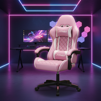 Chaise de jeu pour joueurs de jeux vidéo, en cuir PU, réglable en hauteur, pivotante à 360 degrés, avec repose-pieds, fabriquée directement par le fabricant