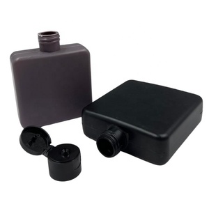 4 Oz 120 <span class=keywords><strong>Ml</strong></span> Kem Lotion Đen Hdpe Phẳng Vuông Nhựa Mỹ Phẩm Chai - Product Image 4