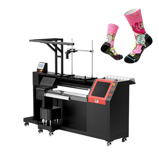 Premium Build Automatic Socks Printing Machine Industrial 360 Digital Seamless Printer for Custom