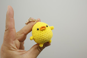 Mini Portachiavi Anatra Gialla Fatta a Mano all'Uncinetto, Ciondolo Bambola in Filato Amigurumi, Giocattoli Animali Lavorati a Maglia, Ciondolo per Borsa, Vendita all'Ingrosso - Product Image 5