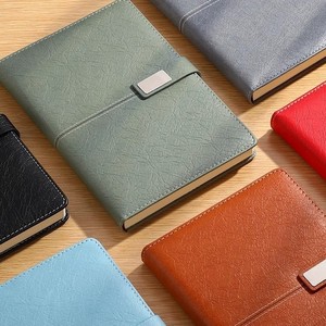 Libreta Magnética de Cuero PU A5 Vintage al por Mayor, Agenda de Negocios con Logotipo Personalizado, Diario Promocional de 100 Hojas para Empresas - Product Image 1