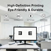 Écran LCD 19 pouces pour test d'acuité visuelle, moniteur de test optique, tableau d'optotypes